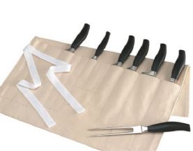 Rushbrookes White Cotton Knife Roll